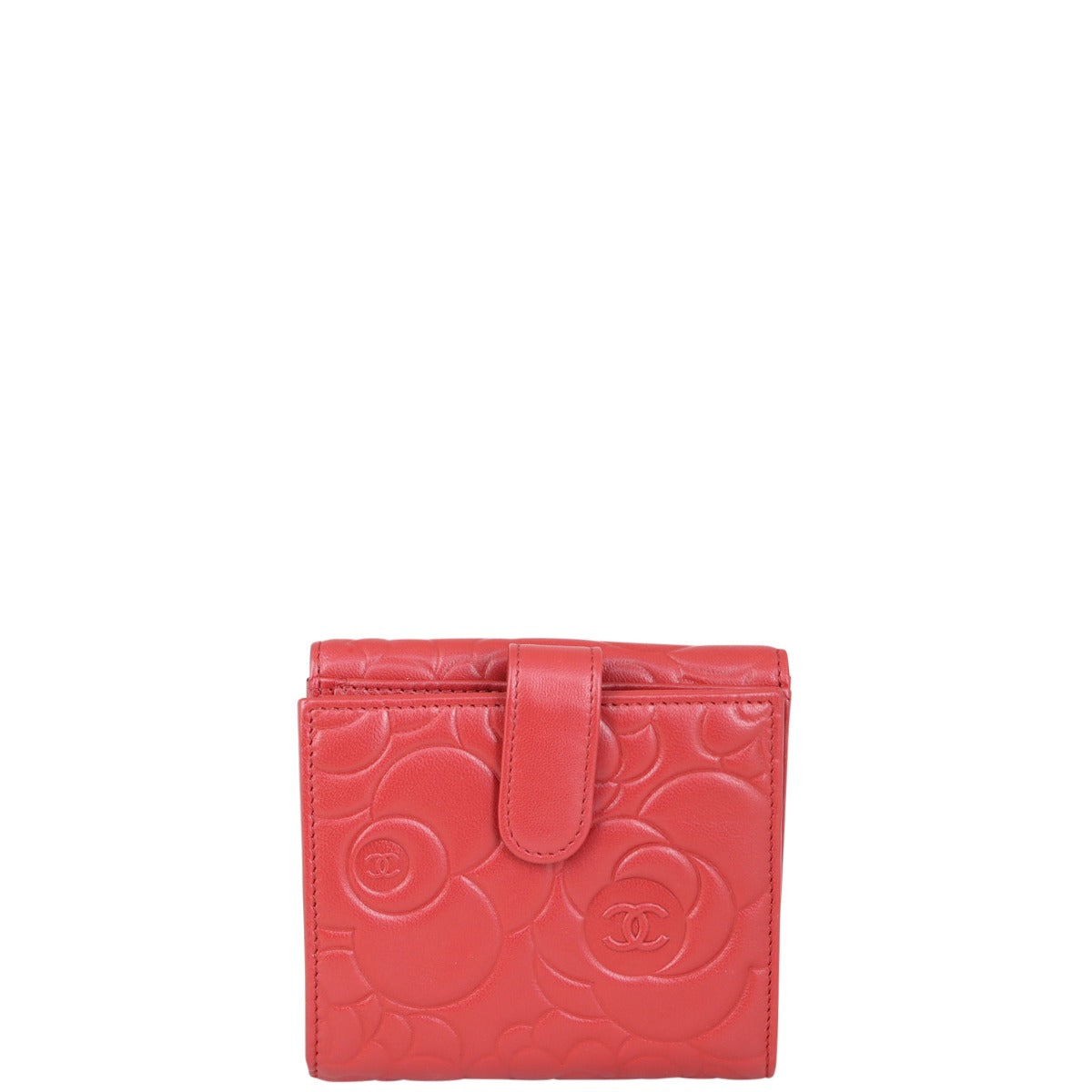 Chanel Camellia Compact Wallet Back
