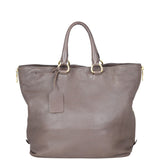 Prada Vitello Cervo Expandable Shopper Tote Back

