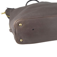 Prada Vitello Cervo Expandable Shopper Tote Corner
