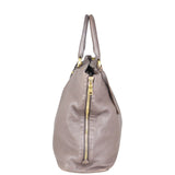 Prada Vitello Cervo Expandable Shopper Tote Side
