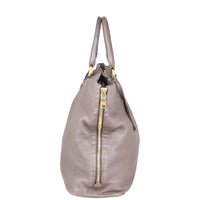 Prada Vitello Cervo Expandable Shopper Tote Side
