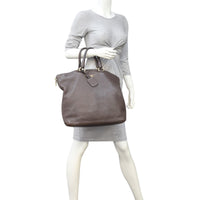 Prada Vitello Cervo Expandable Shopper Tote Mannequin
