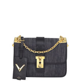 Valentino B-Rockstud Denim Shoulder Bag Front
