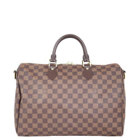 Louis Vuitton Speedy 35 Bandouliere Damier Ebene Back
