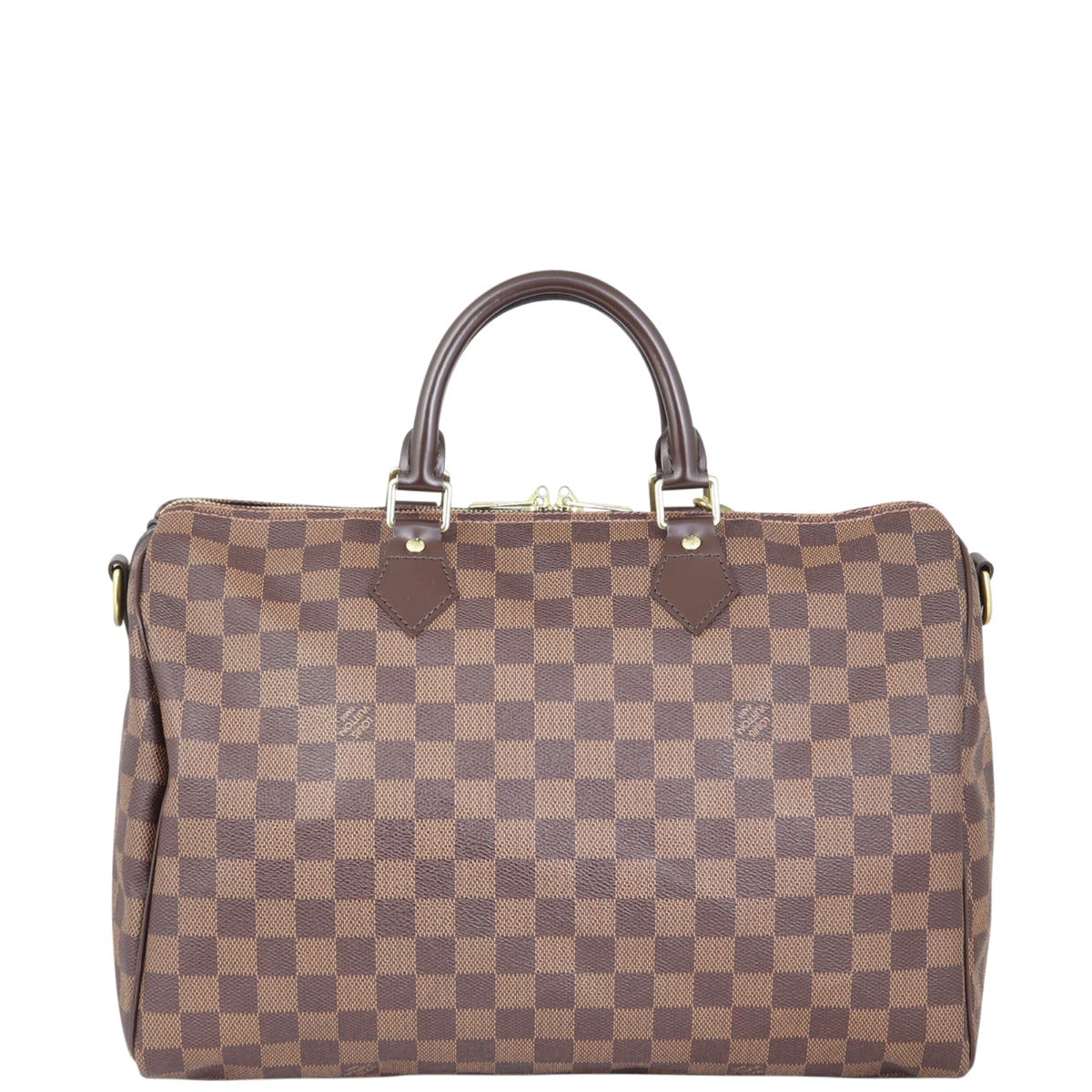 Louis Vuitton Speedy 35 Bandouliere Damier Ebene Back
