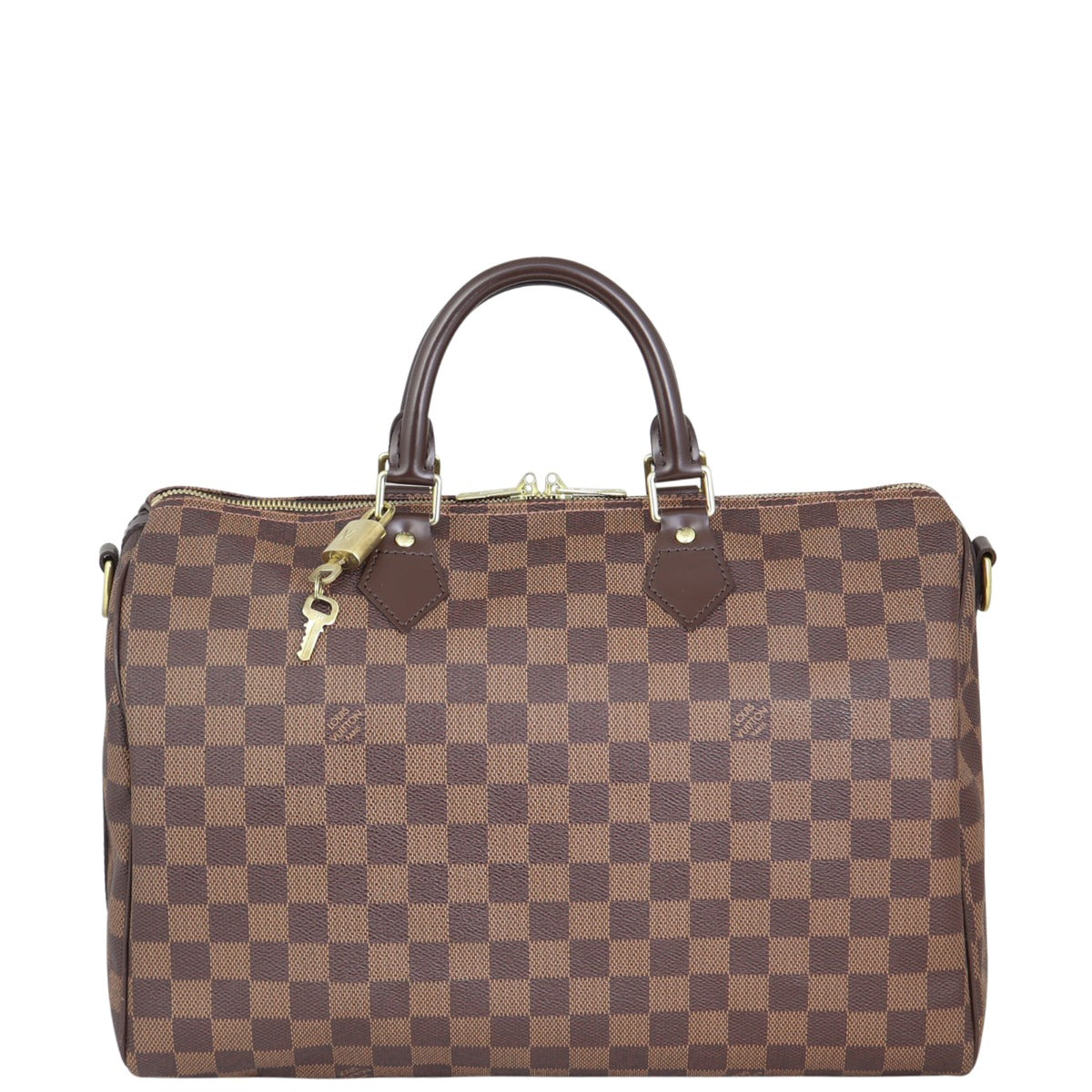 Louis Vuitton Speedy 35 Bandouliere Damier Ebene Front
