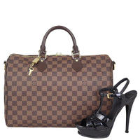 Louis Vuitton Speedy 35 Bandouliere Damier Ebene Shoe
