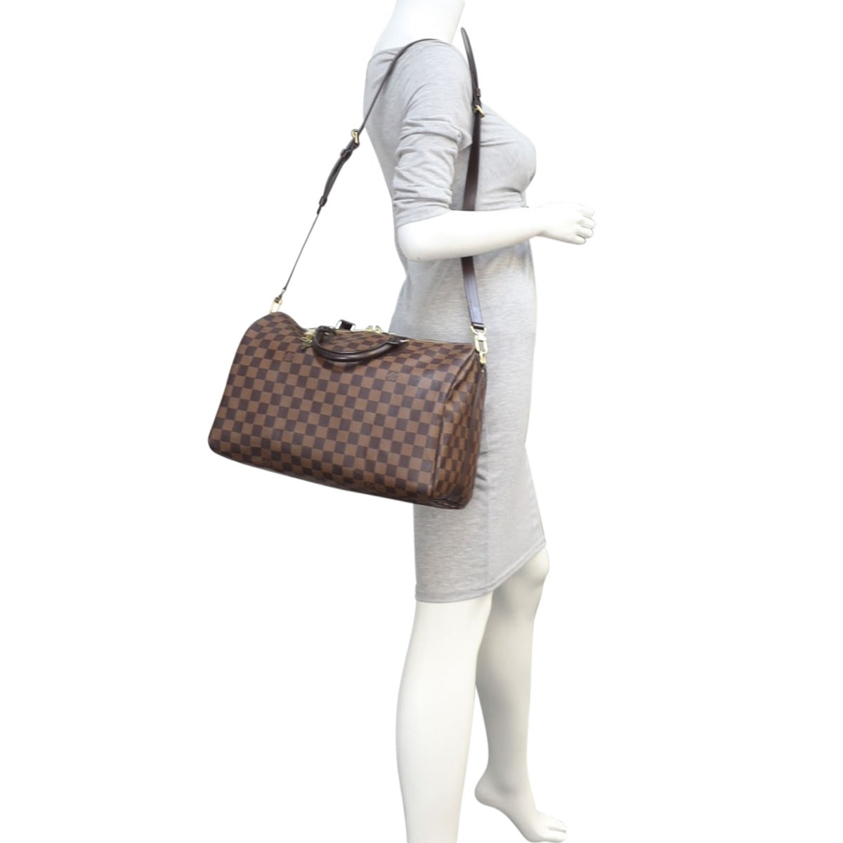 Louis Vuitton Speedy 35 Bandouliere Damier Ebene Mannequin
