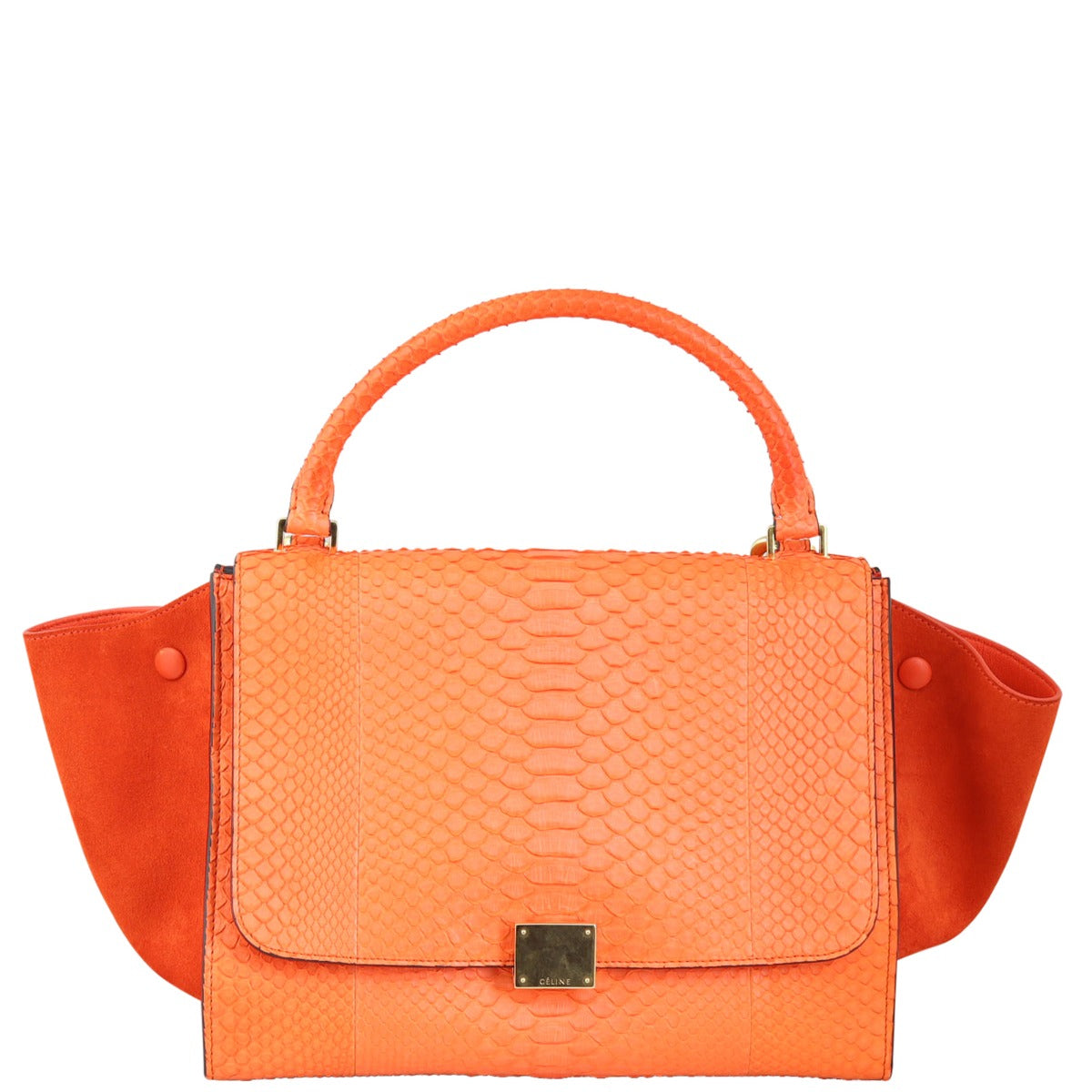 Celine Trapeze Medium Python Front
