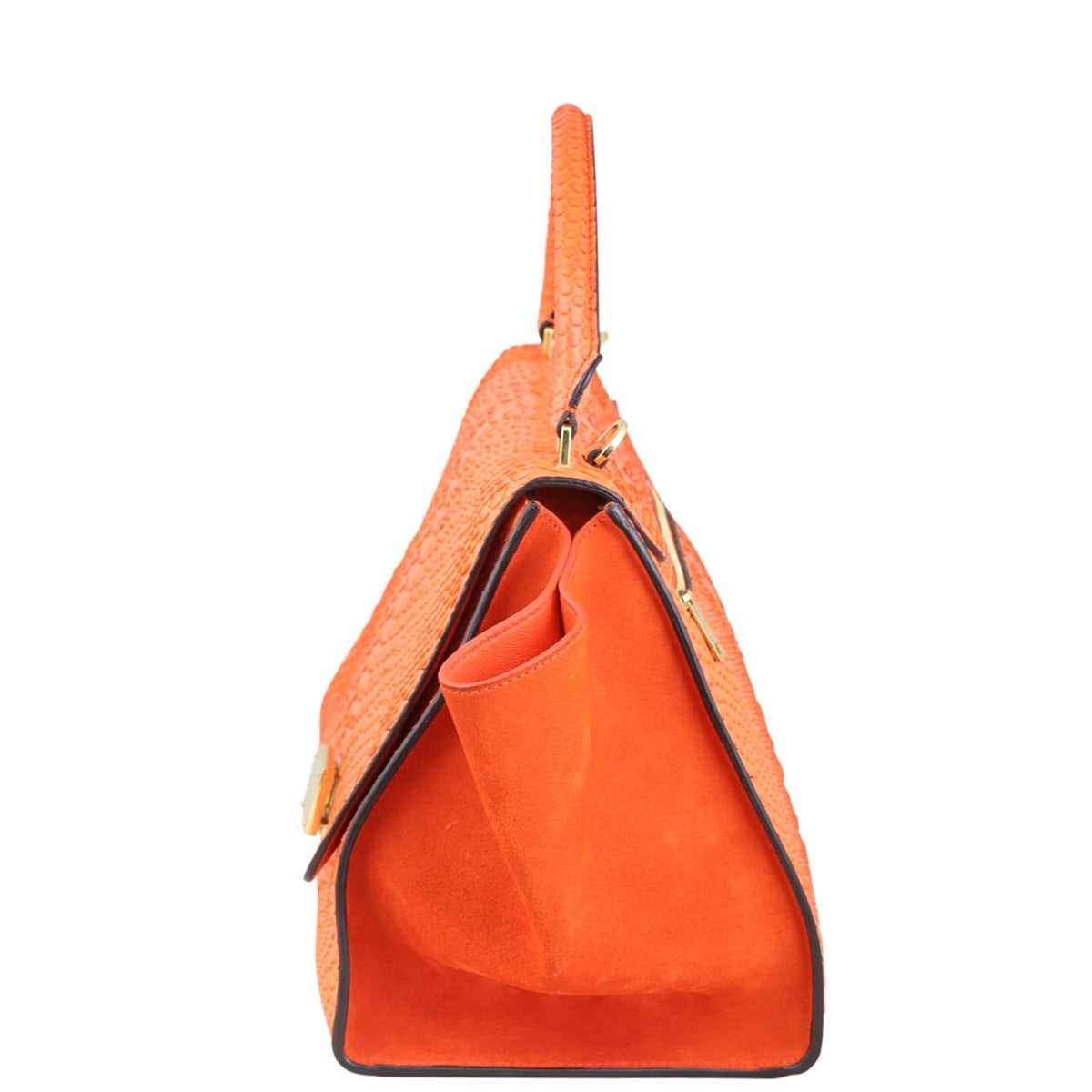 Celine Trapeze Medium Python Side
