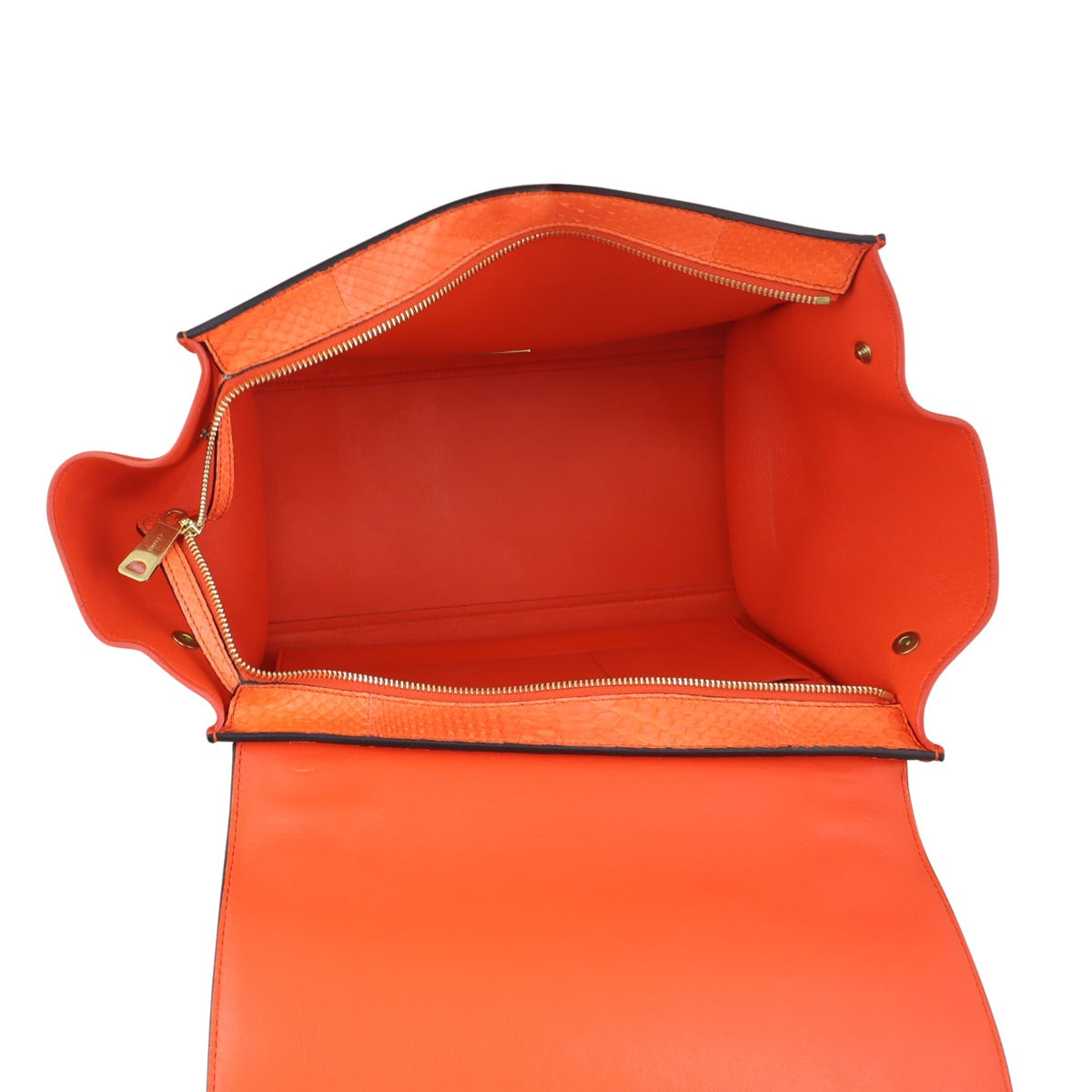 Celine Trapeze Medium Python Whole interior
