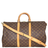 Louis Vuitton Keepall 50 Bandouliere Monogram Front
