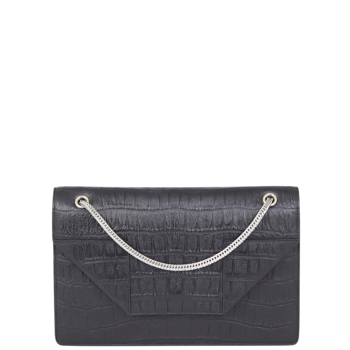 Saint Laurent Croc-Embossed Betty Bag Front
