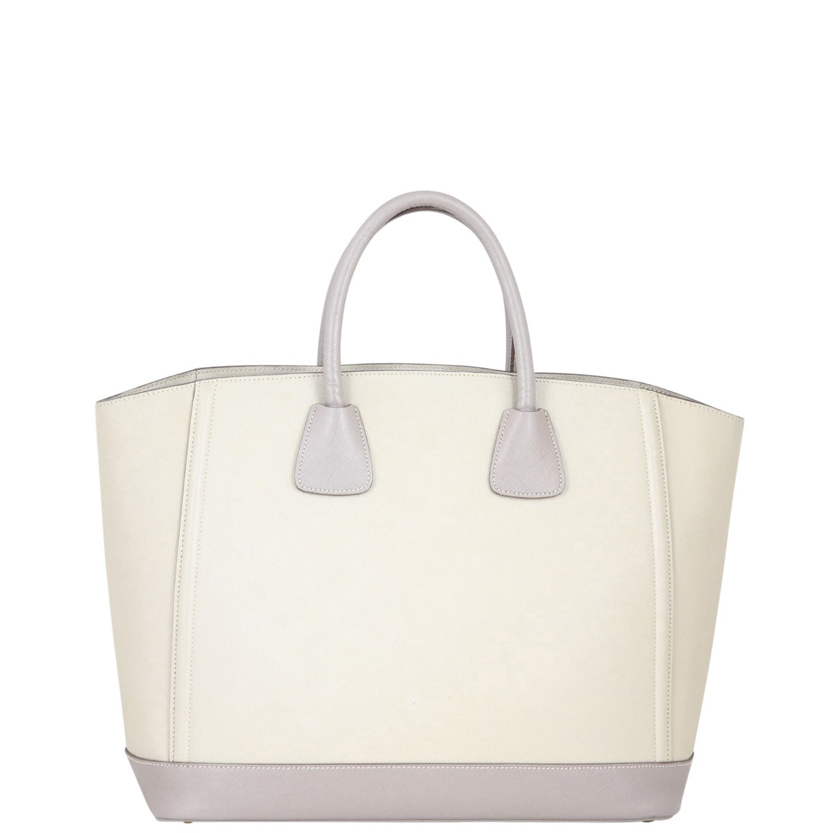 Prada Saffiano Bi-Colour Shopping Tote Back
