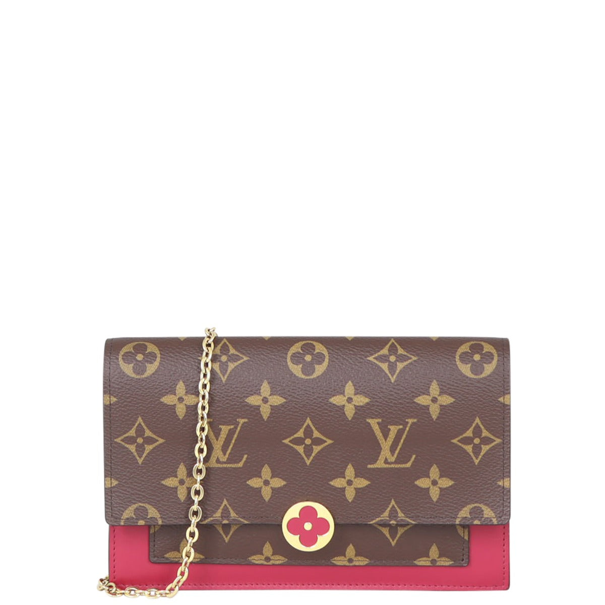 Louis Vuitton Flore Chain Wallet Front
