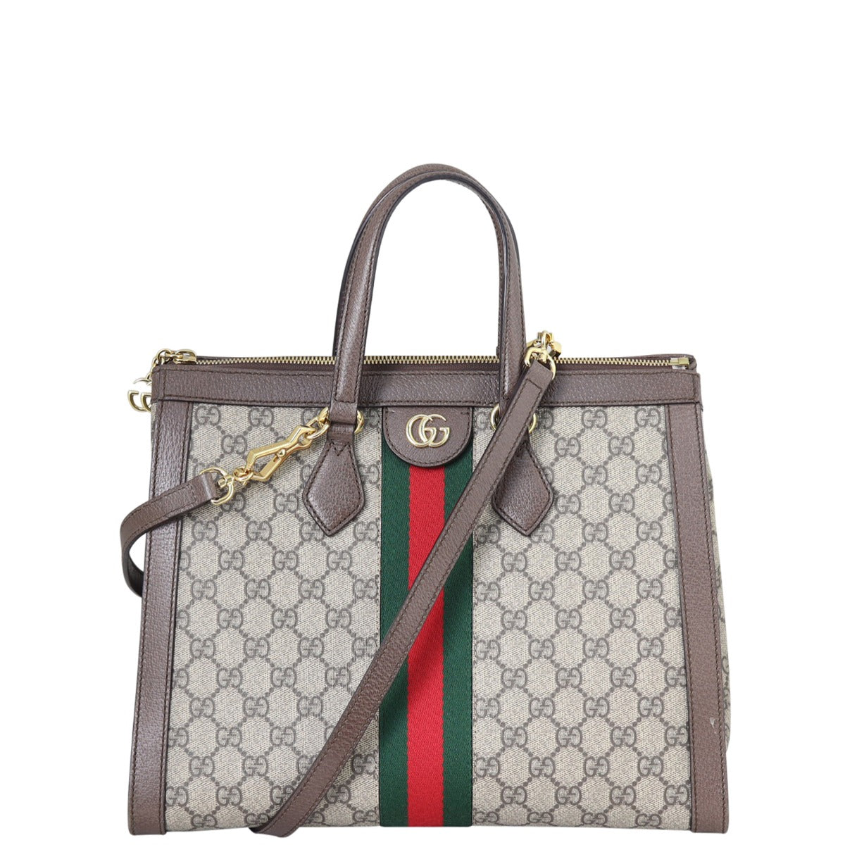 Gucci GG Supreme Ophidia Medium Tote Front
