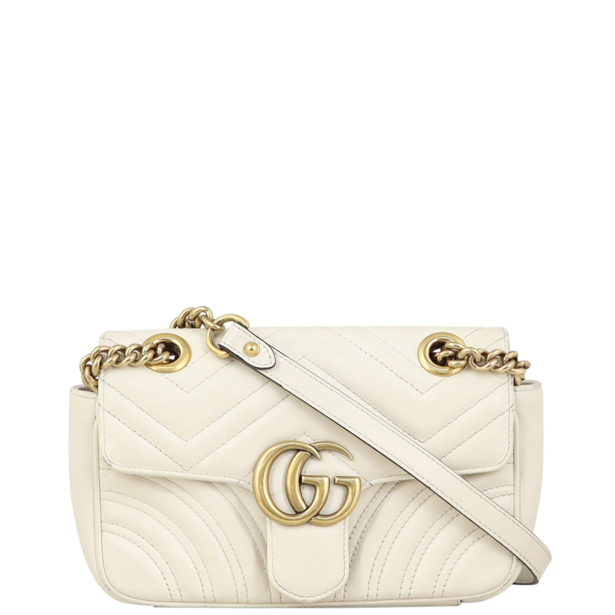 Gucci GG Marmont Matelasse Mini Shoulder Bag Front