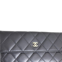 Chanel Classic Flap Long Wallet Scuff