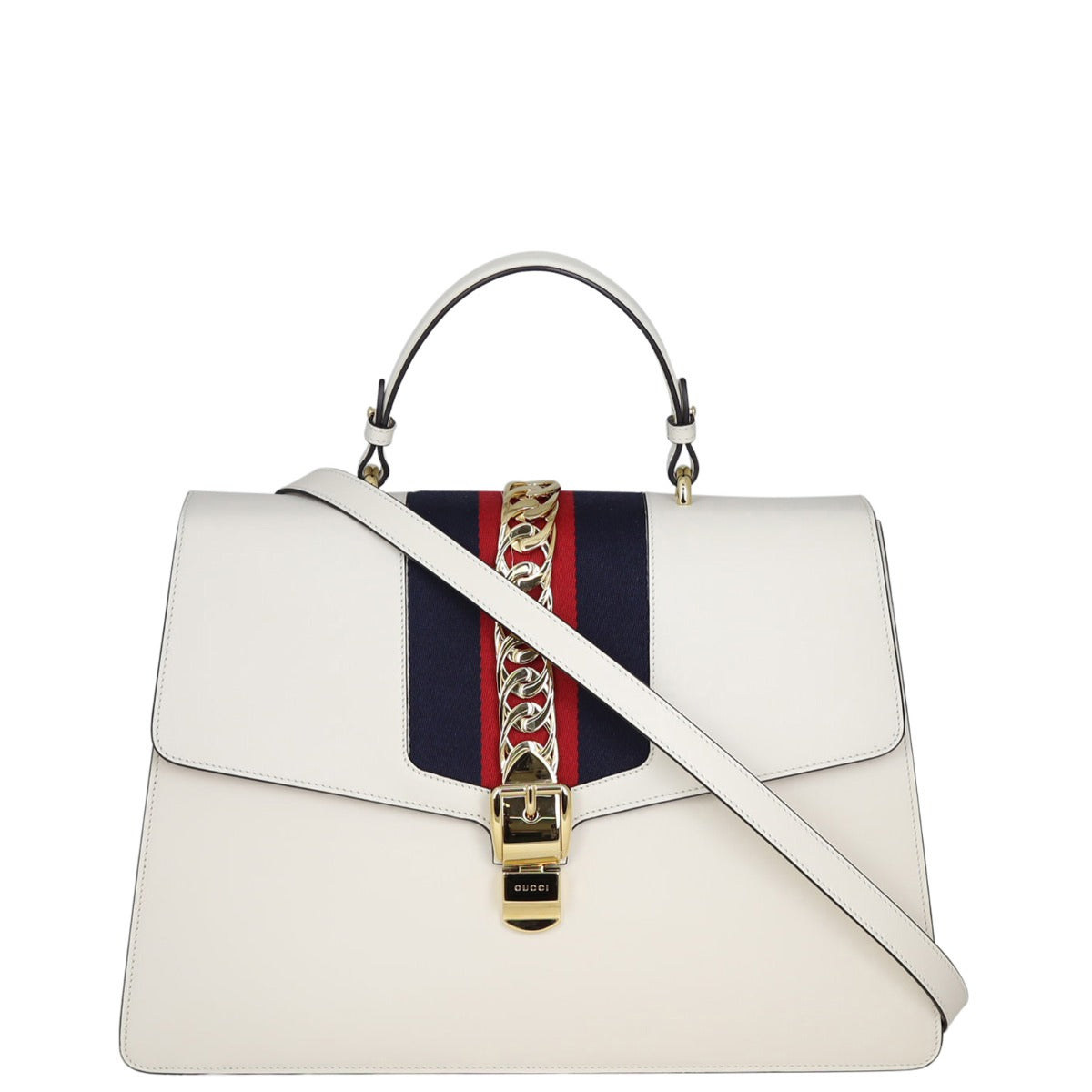 Gucci Sylvie Top Handle Large Bag Front

