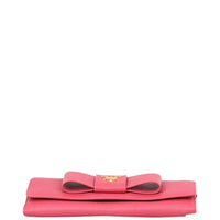 Prada Saffiano Bow Continental Wallet Base
