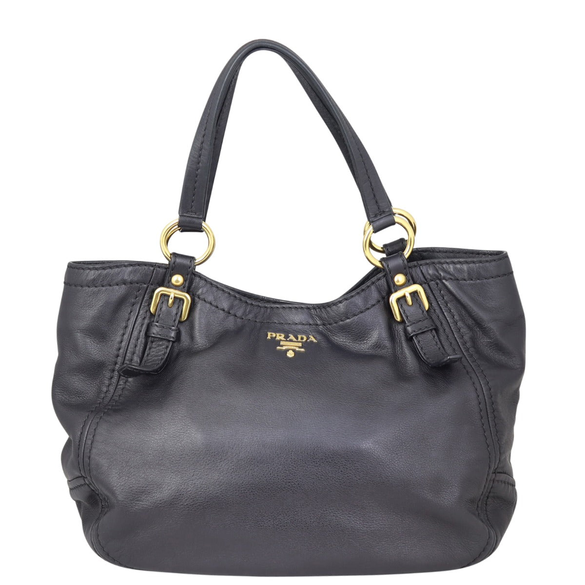 Prada Soft Calf Large Tote Front
