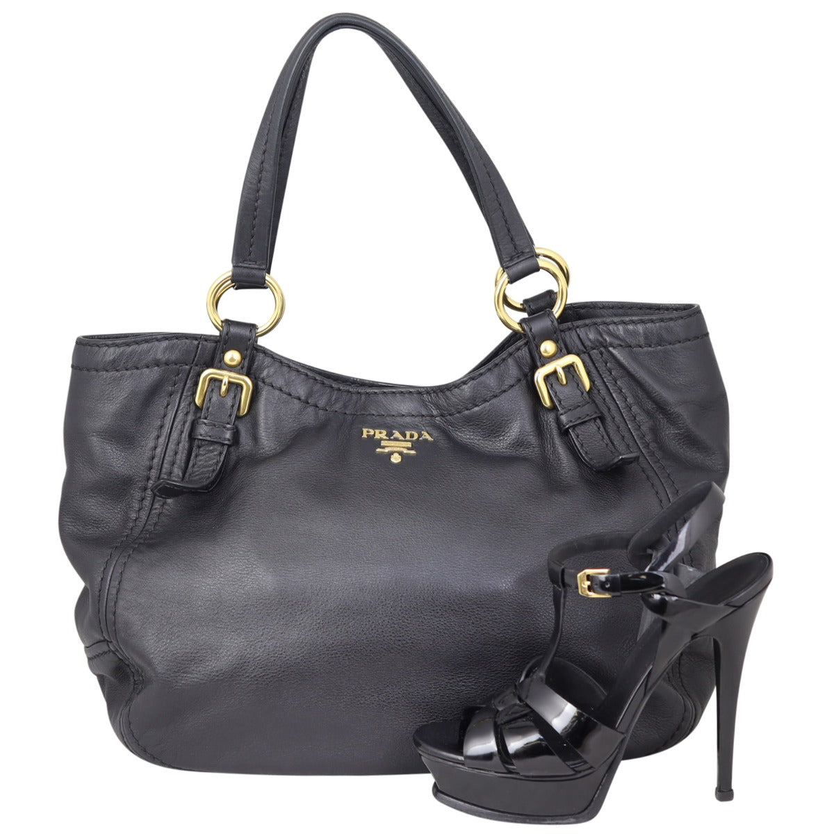 Prada Soft Calf Large Tote Shoe

