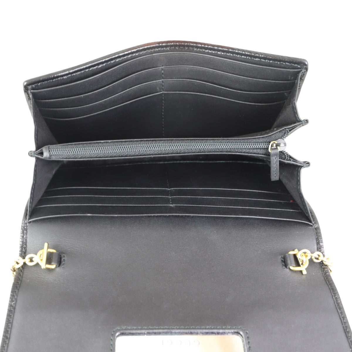 Gucci Ophidia Suede Wallet on Chain Whole interior