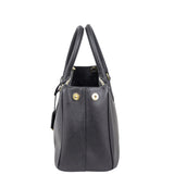 Prada Saffiano Lux Galleria Double Zip Tote Small Side

