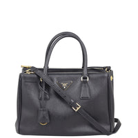 Prada Saffiano Lux Galleria Double Zip Tote Small Front
