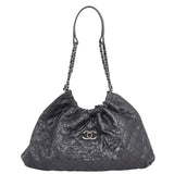 Chanel CC Elastic Shopping Hobo Front
