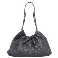 Chanel CC Elastic Shopping Hobo Front
