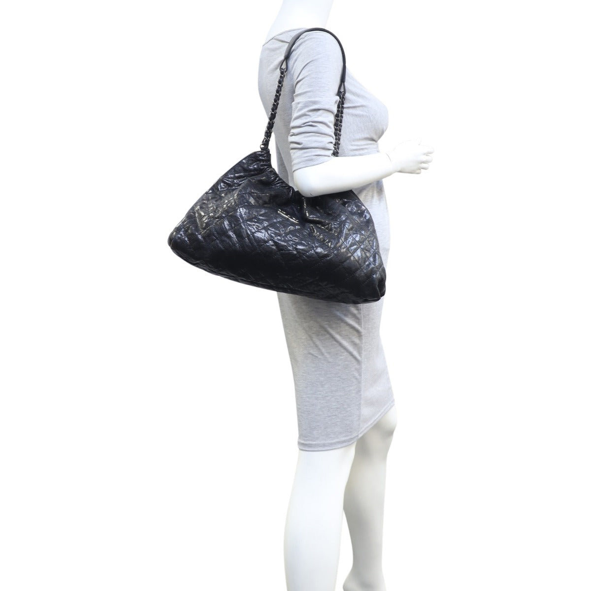 Chanel CC Elastic Shopping Hobo Mannequin
