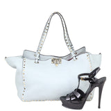 Valentino Rockstud Medium Tote Shoe
