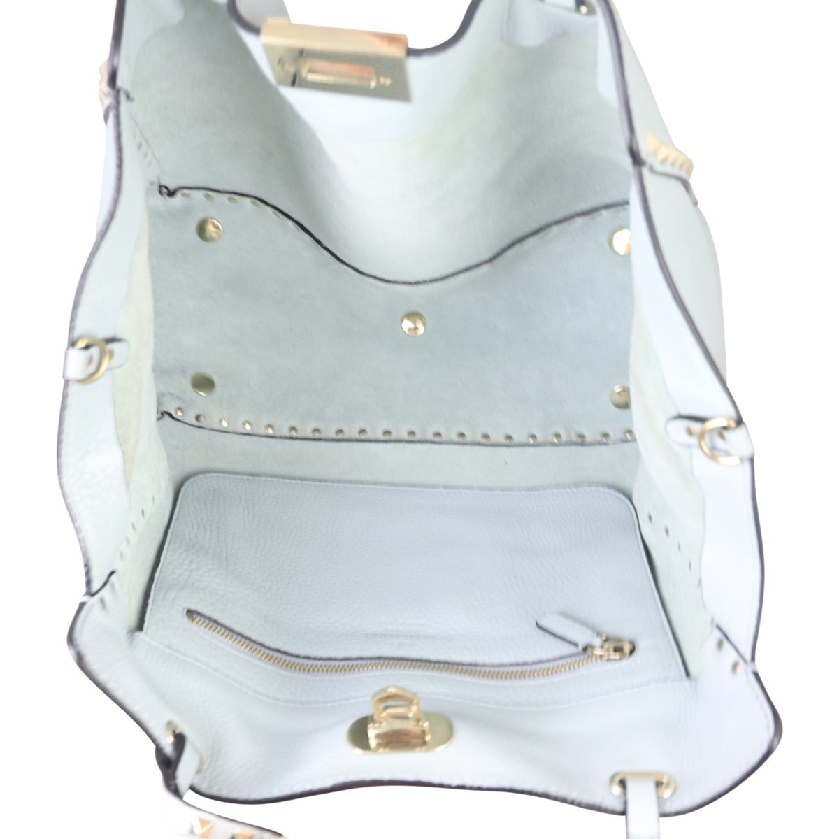 Valentino Rockstud Medium Tote Whole interior
