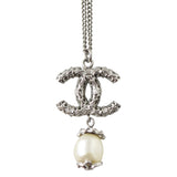 Chanel CC Pearl Drop Necklace Hardware


