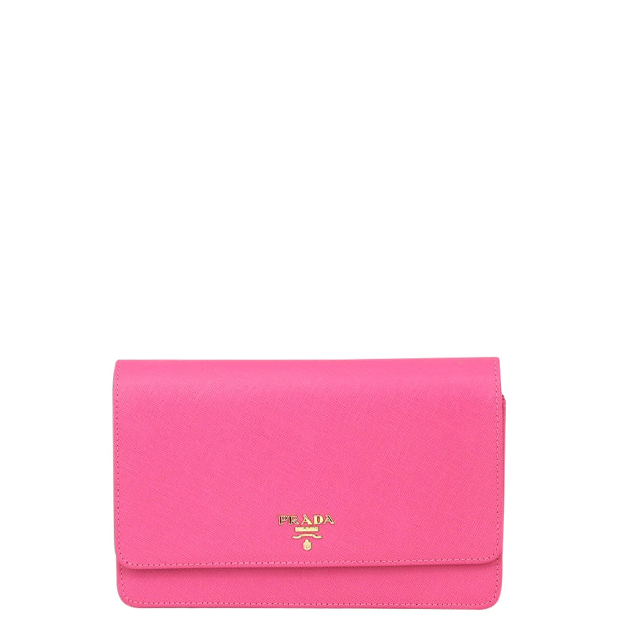 Prada Saffiano Wallet on Strap Front

