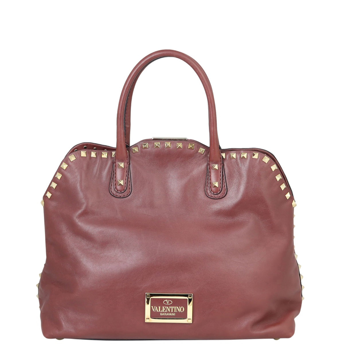 Valentino Rockstud Tall Tote Back
