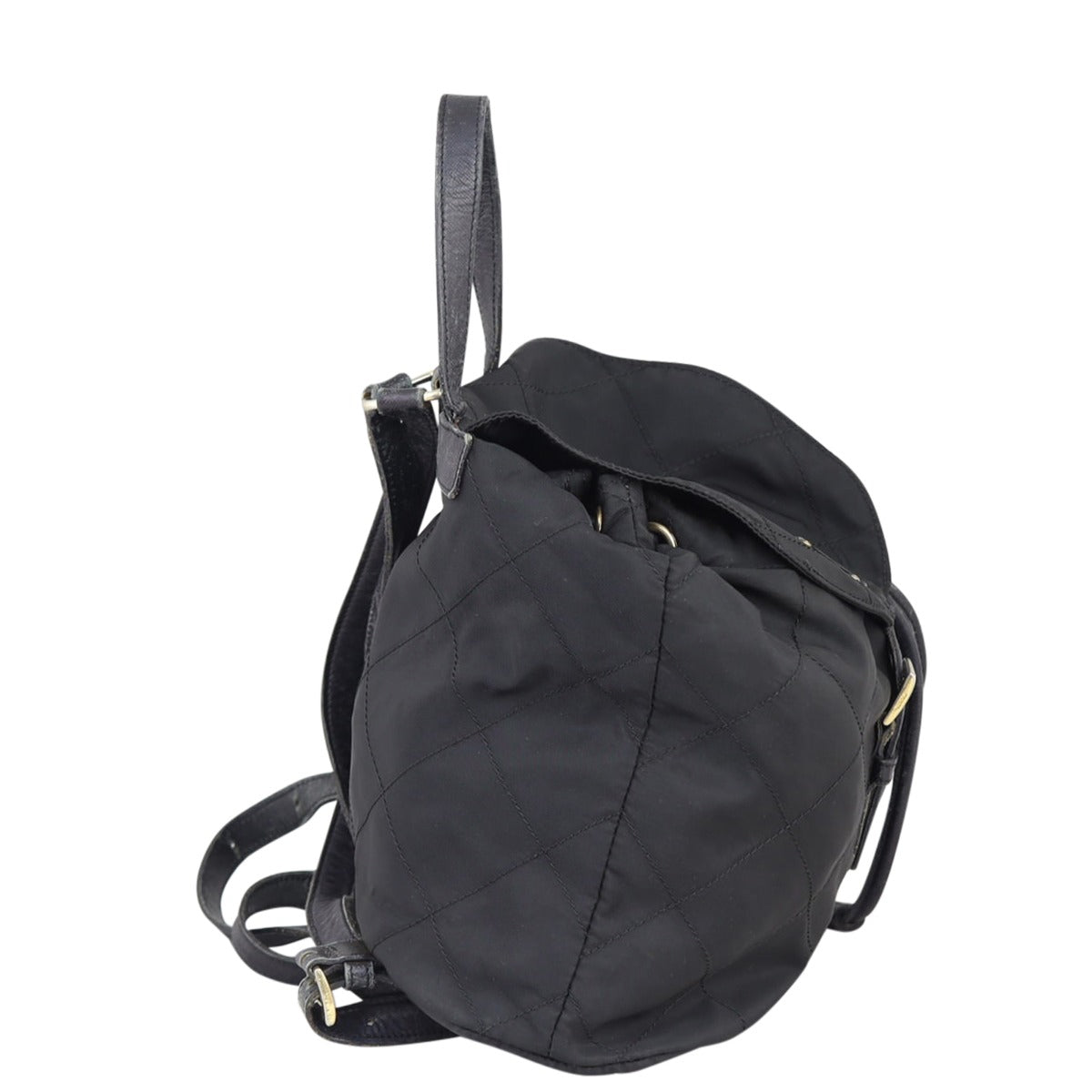 Prada Quilted Tessuto Backpack Side