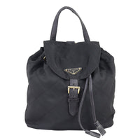 Prada Quilted Tessuto Backpack Front

