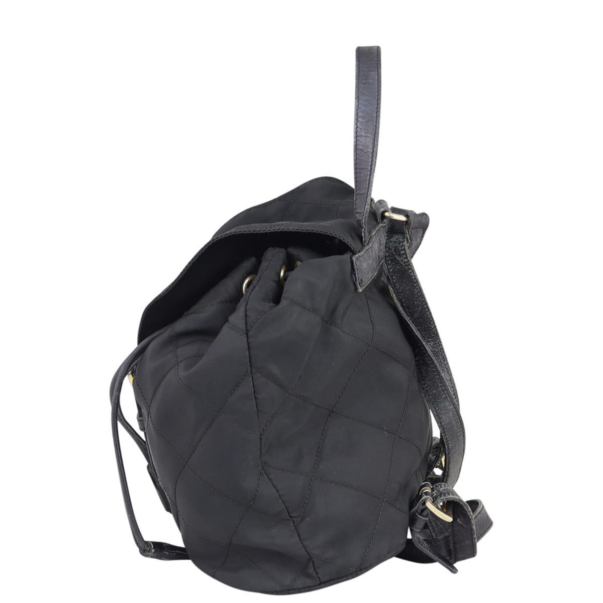 Prada Quilted Tessuto Backpack Side


