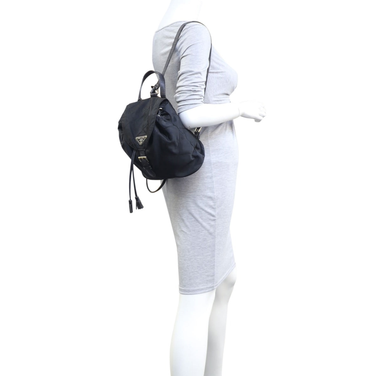 Prada Quilted Tessuto Backpack Mannequin
