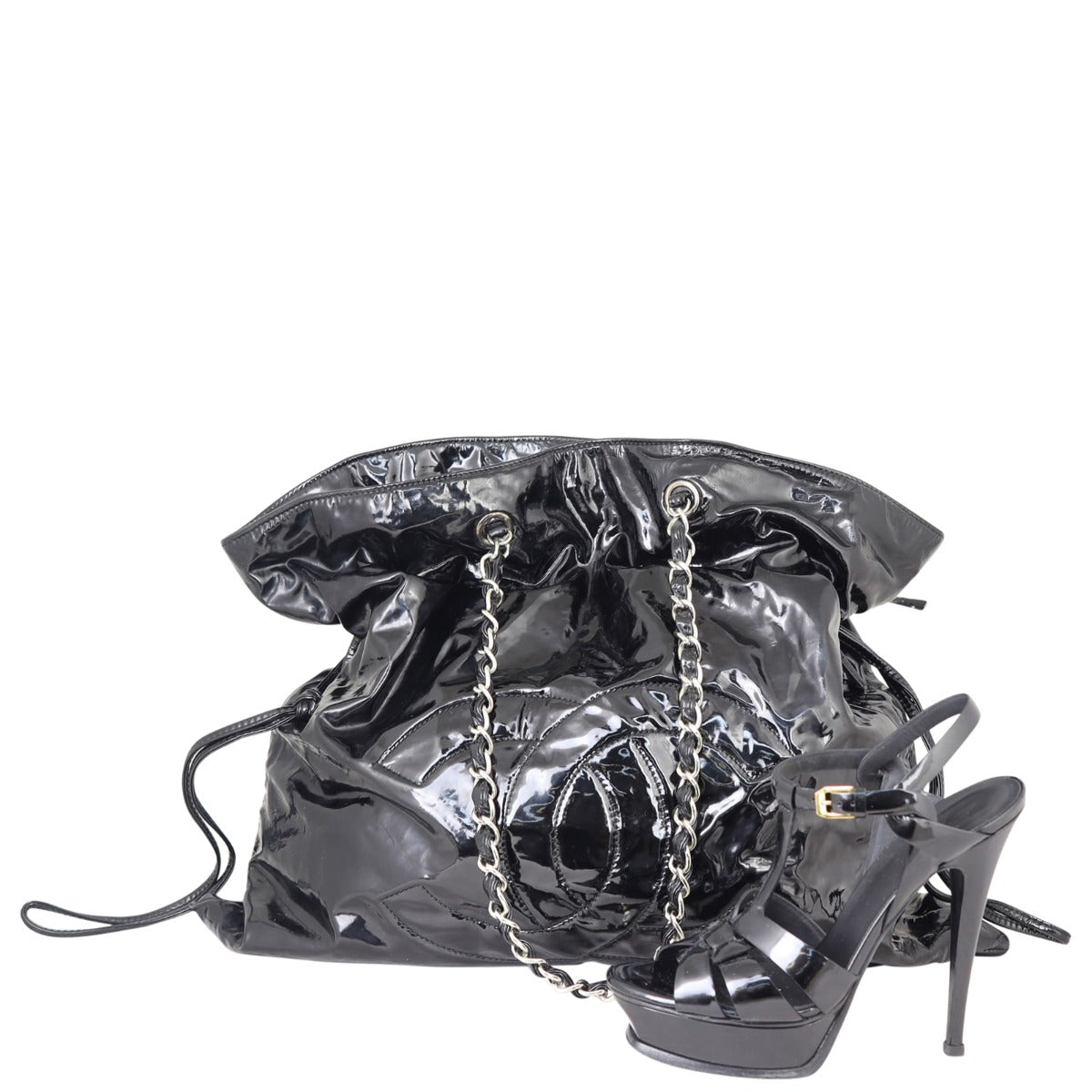 Chanel Patent Bon Bon Tote Shoe
