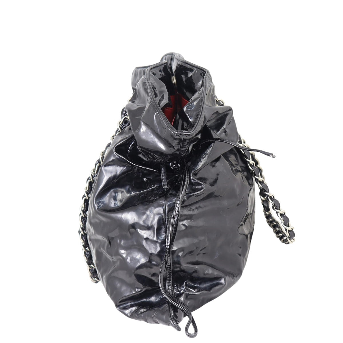 Chanel Patent Bon Bon Tote Side


