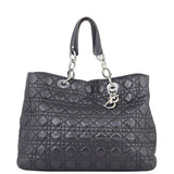 Dior Cannage Soft Shopping Tote Large Hardware Front