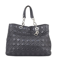 Dior Cannage Soft Shopping Tote Large Hardware Front