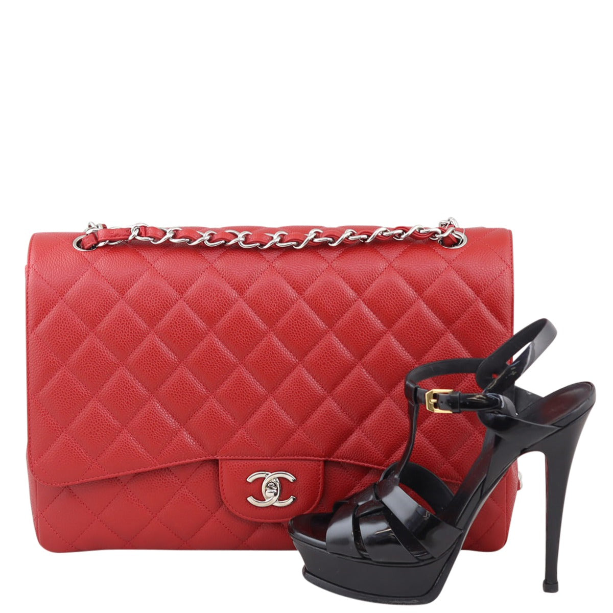 Chanel Classic Single Flap Maxi (red) Shoe
