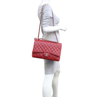 Chanel Classic Single Flap Maxi (red) Mannequin
