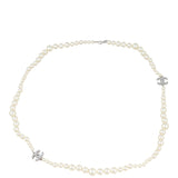 Chanel Glass Pearl CC Necklace Front
