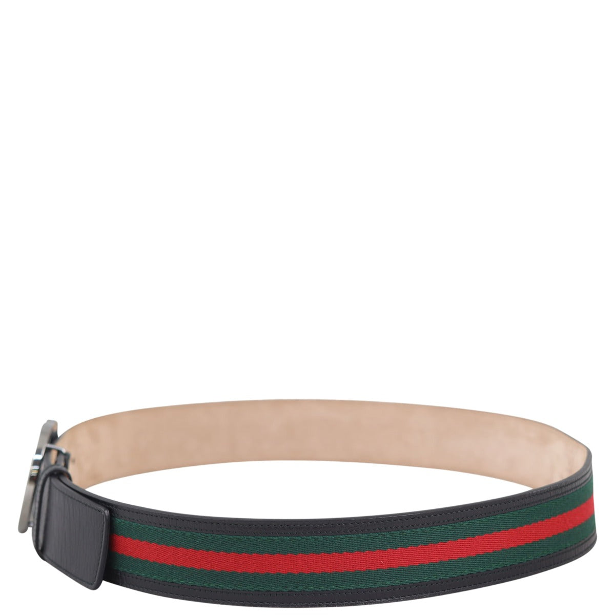 Gucci Interlocking G Web Belt Left Side
