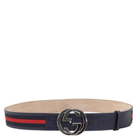 Gucci Interlocking G Web Belt Front
